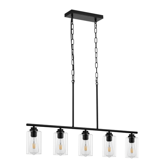 5-Light Kitchen Island Pendellampor 60W Justerbar matsalslampa E27