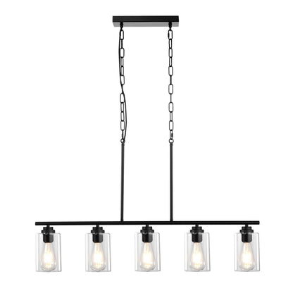 5-Light Kitchen Island Pendellampor 60W Justerbar matsalslampa E27