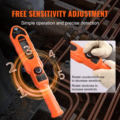 Pipe Blockage Detector Locators 100ft/30m Vattentät för PVC-plastmetall