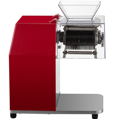 Kommerzieller Fleischschneider, 551 lbs/h, 850 W, Fleischzerkleinerer, 3,5 mm elektrischer Fleischschneider, Lebensmittelschneider aus Edelstahl, für Küche, Supermarkt, Lamm, Rind, Huhn, Rot