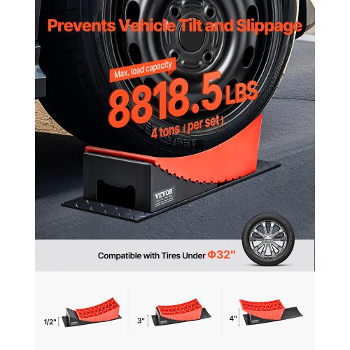 RV Leveling Blocks 2-pack RV Leveling Blocks 8818.5 lbs 4" Leveling Height