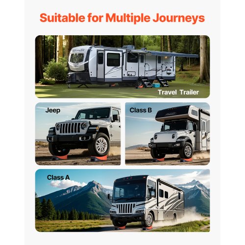 RV Leveling Blocks 2-pack RV Leveling Blocks 8818.5 lbs 4" Leveling Height