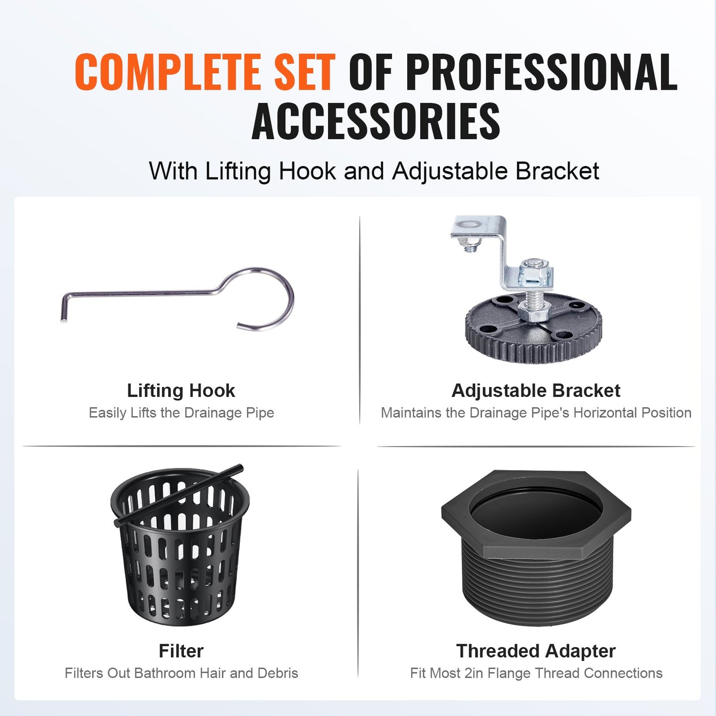 610 mm Linear Shower Drain Offset with Tile Insert Cover, Brushed 304 Stainless Steel Rectangle Shower Floor Drain, Elegant Linear Drain with Hair Strainer, Black