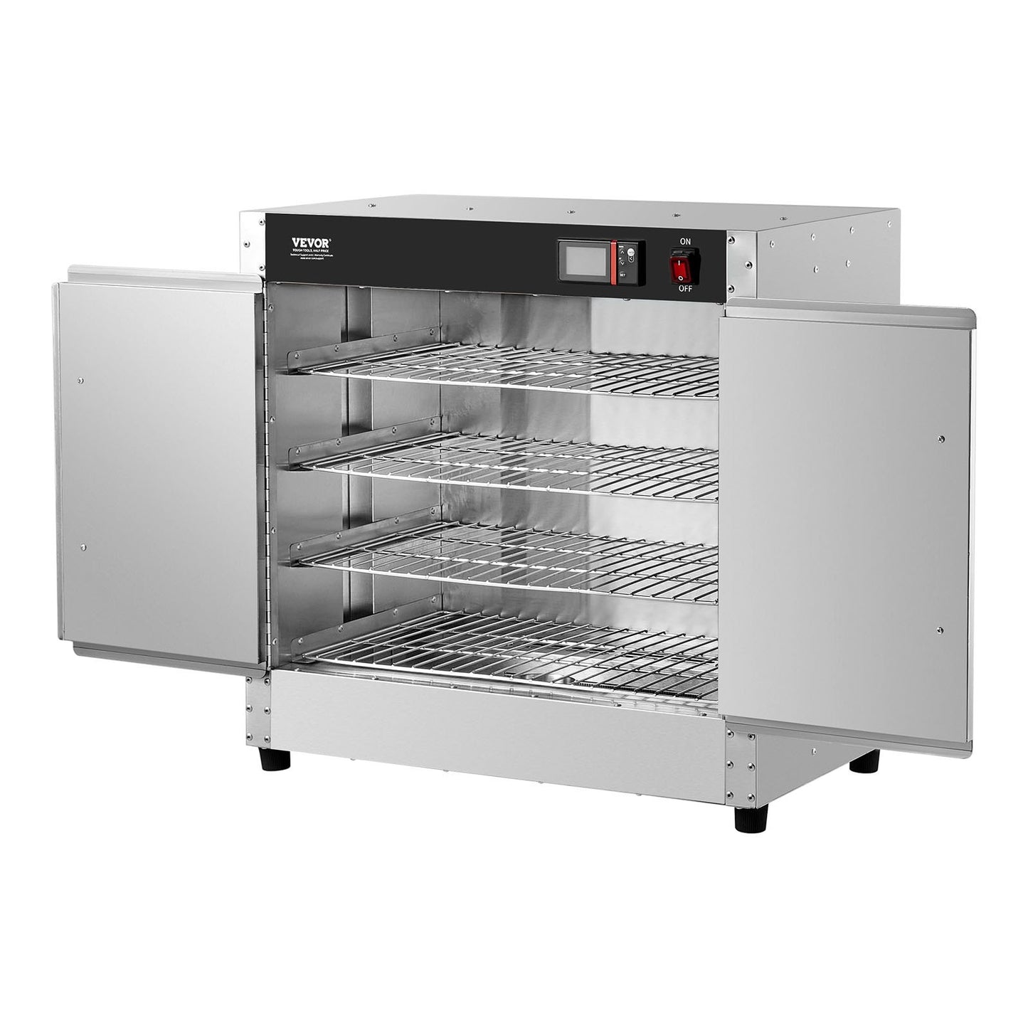 Hot Box Food Warmer 4-Tier Concession Warmer Cabinet with Water Tray