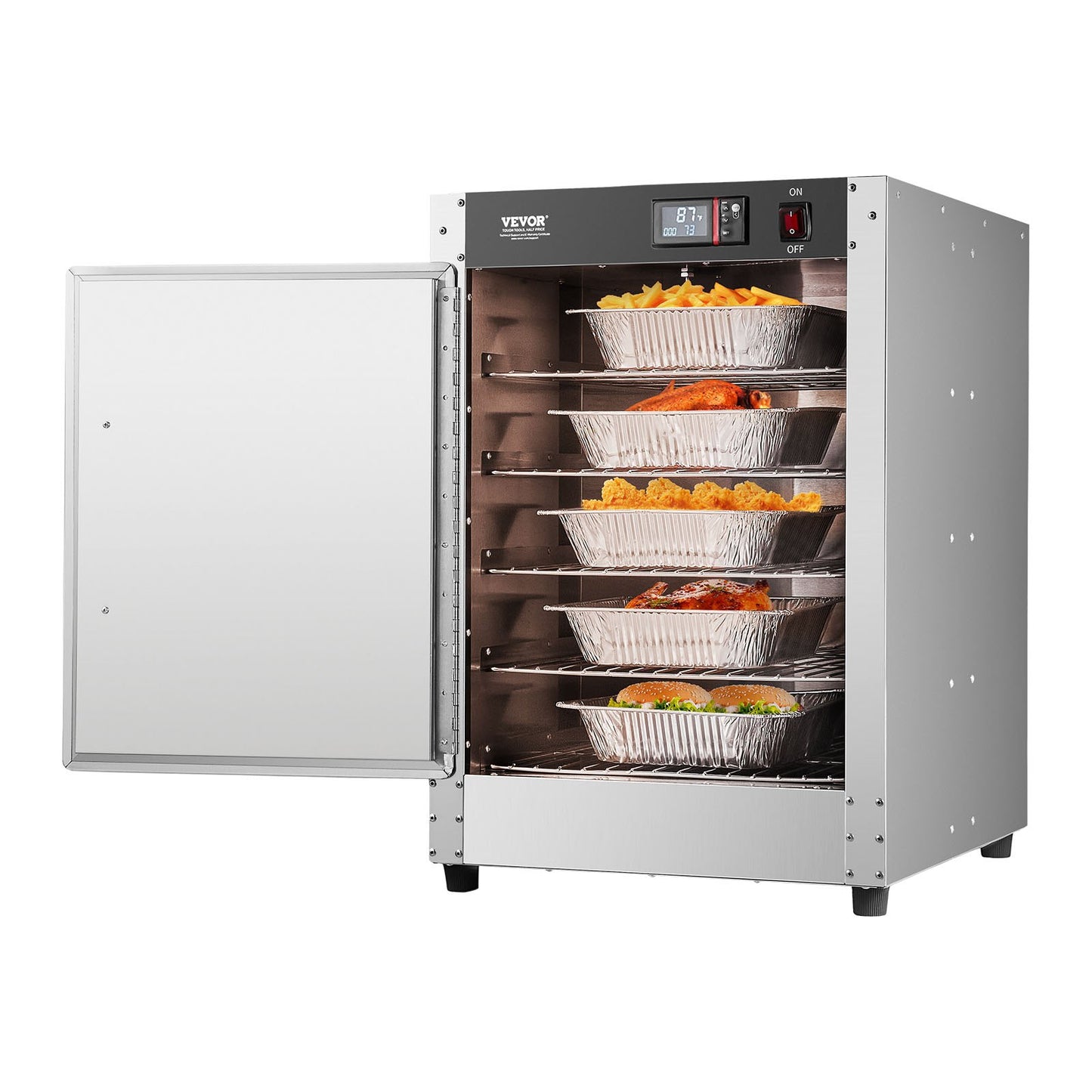Hot Box Food Warmer 5-Tier Concession Warmer Cabinet with Water Tray