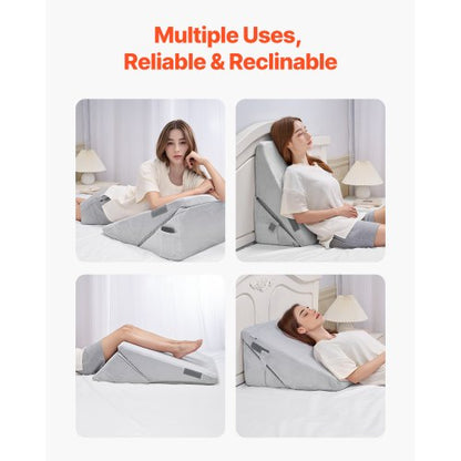 orthopedic bed wedge pillow adjustable washable for back and neck sleep | EU
