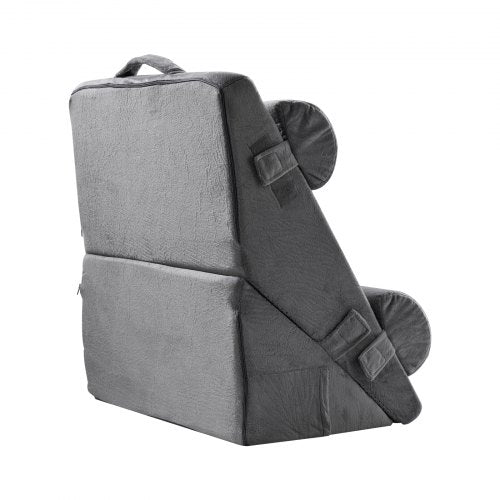 orthopedic bed pillow with wedge, 4 pcs, adjustable for back, legs, neck, sleep, GERD | EU