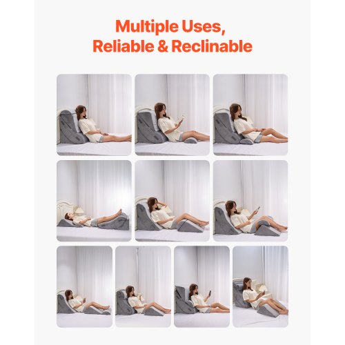 ortopedisk sängkilkudde 4 st justerbar för GERD sömn rygg ben nacke |  EU