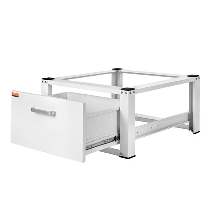 Laundry Stand 686mmW x 366mmH, Washer and Dryer Base Stand Platform Universal Fit 299kg Capacity, Heavy Duty Multifunctional Base for Washing Machine with Drawer and Rich Accessories