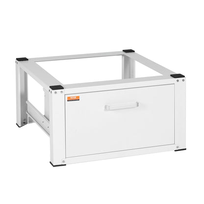 Laundry Stand 686mmW x 366mmH, Washer and Dryer Base Stand Platform Universal Fit 299kg Capacity, Heavy Duty Multifunctional Base for Washing Machine with Drawer and Rich Accessories