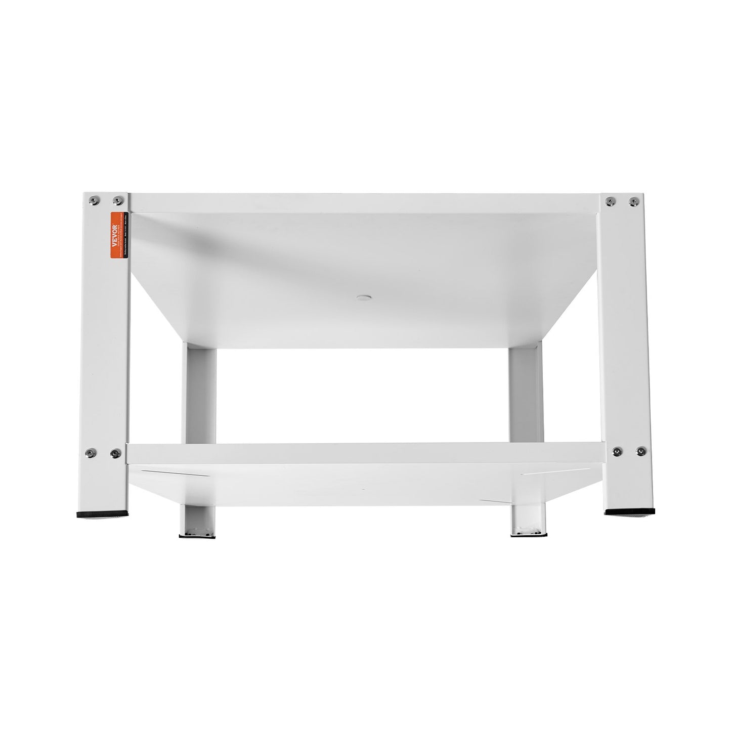 Washbasin with storage shelf, 711Lx711Wx406H mm, Washer and Dryer Base Stand Platform Universal Fit 299 kg Capacity, Heavy Duty Steel Multifunctional Base for Washing Machine