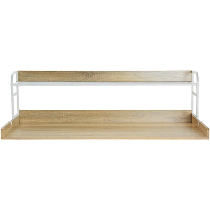 Tvättmaskin torktumlare bänkskiva med hylla 54"x27" trä tvättmaskin torktumlare ek