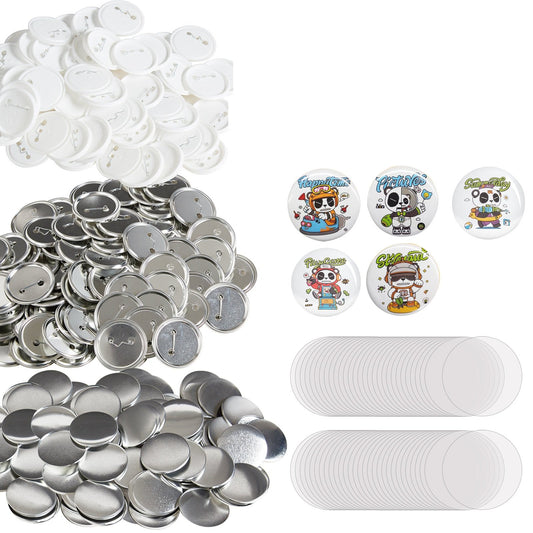 2,25" 58 mm Button Badge Delar Tillbehör för Button Maker Machine 500 set