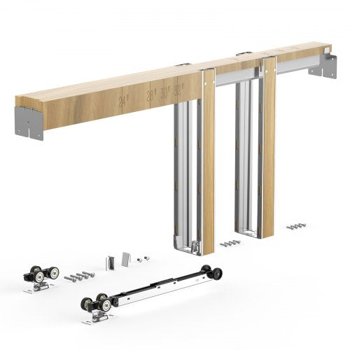 Fickdörrkarmsats Fickdörrsats för 610-762 mm bredd 2032 mm hög stål