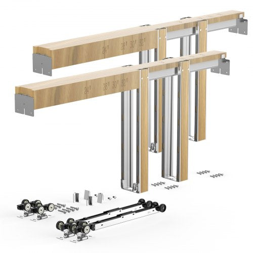 Fickdörrkarmsats Fickdörrsats för 1219-1829 mm bredd 2032 mm höjd