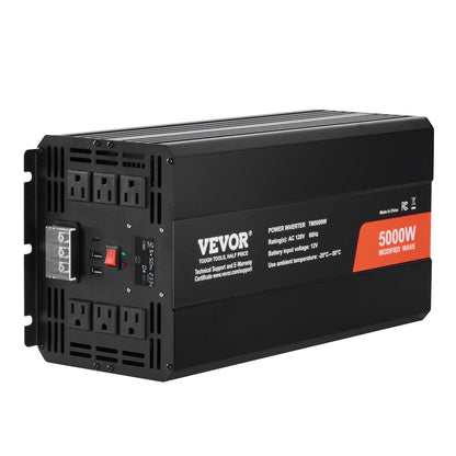 Modifierad sinusvågseffektomriktare 5000W DC12V till AC120V LCD-fjärrkontroll