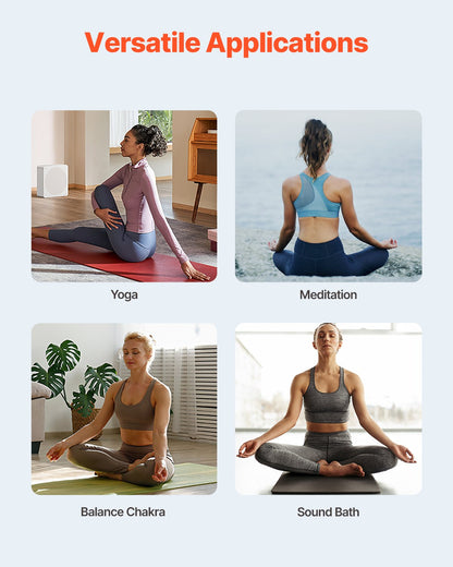 Kristallsångskål 8" F Note Hjärtchakrasångskål för helande yoga