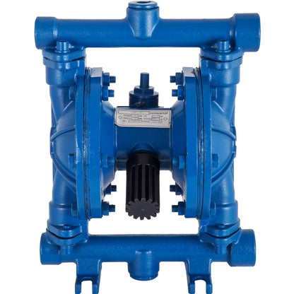 Air-operated double diaphragm pump, 1/2 inlet and outlet, cast iron body, 3 GPM &amp; Max 90 PSI, nitrile diaphragm pneumatic transfer pump for petroleum, diesel, oil and low viscosity fluids