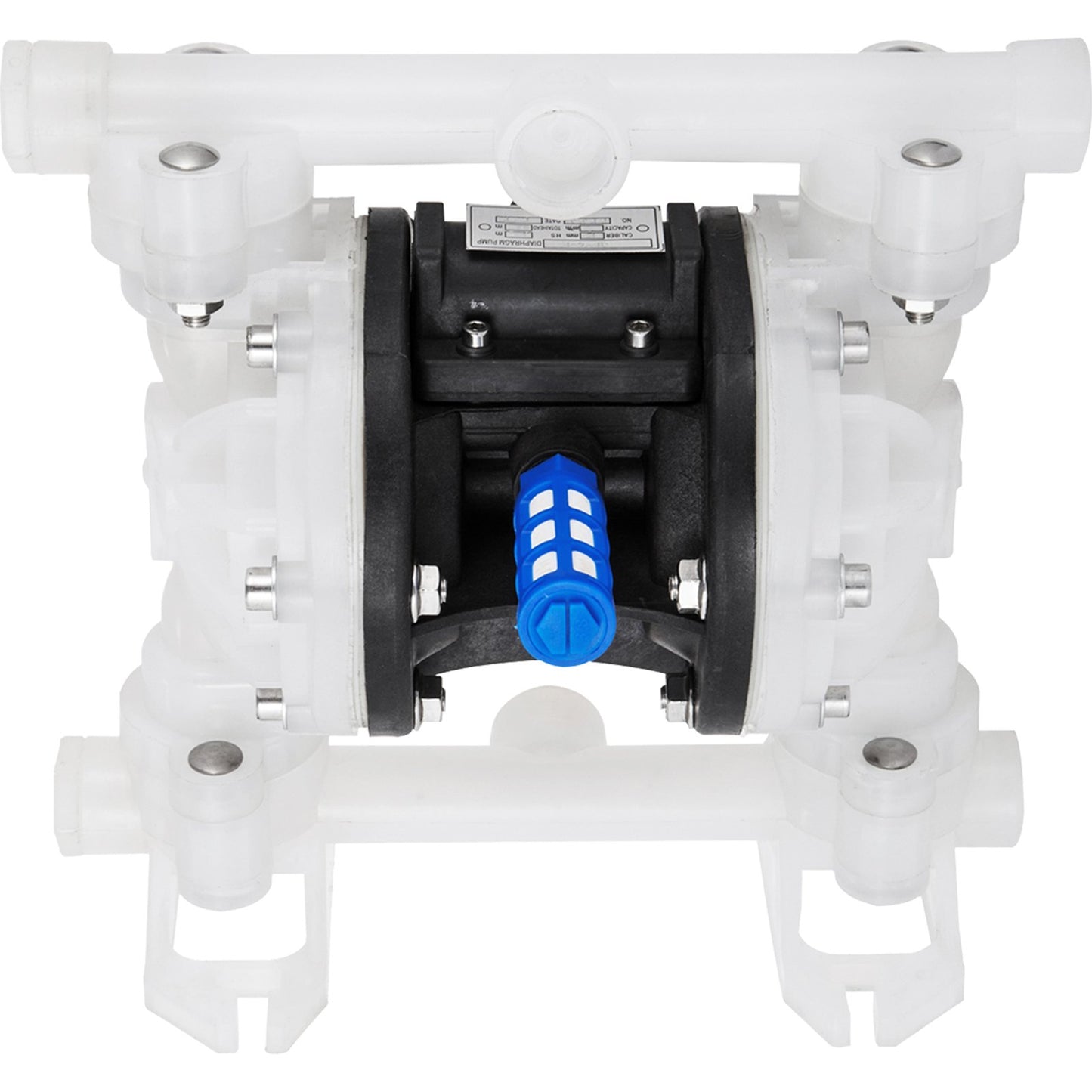 Air Double Diaphragm Pump 7GPM 100PSI Polypropylene Diaphragm Water Pump with 1/2 Inlet and Outlet Ports Air Pump Diaphragm 226.4ft Max Head Air Operated Diaphragm Pump with Sealed Ball Valve