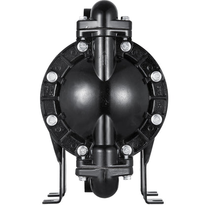 Luftdriven dubbelmembranpump 1 tum Inlopp Utlopp Aluminium 35 GPM Max 120PSI, Nitrilmembran, QBY4-25L-1inch-35
