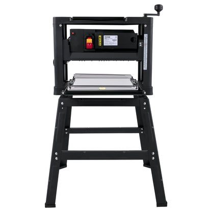 Thicknesser 13-inch Bench Planer 2000W Wood Planer 8000 rpm Wood Planer 10 AMP Wood Planer Foldable 6m/min Planing Speed with Iron Stand Dust Extractor for Woodworking Wood Plank