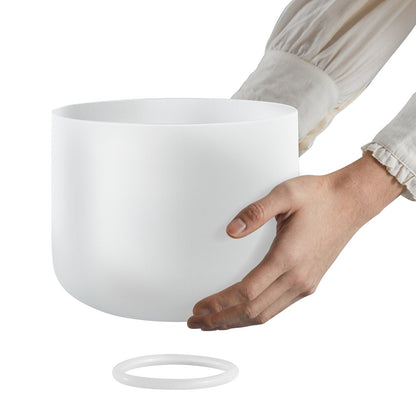 2PCS Crystal Singing Bowls 8" and 10" A &amp; F Note Singing Bowls &amp; Carry Bag