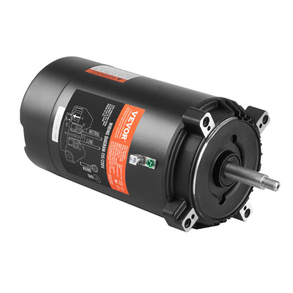 0,75HP Poolpumpmotor 115/230V 8/4 Amp 56J 3450RPM 80μF/250V Kondensator