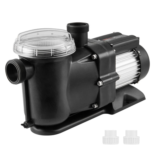 Aufstellpoolpumpe, 1500 W/2,0 PS, 115 G PM, Ein-Geschwindigkeits-Poolpumpe, Geschwindigkeit 2850 U/min, Hubhöhe 15 m max., mit Filterkorb, für Aufstellpools, Spas