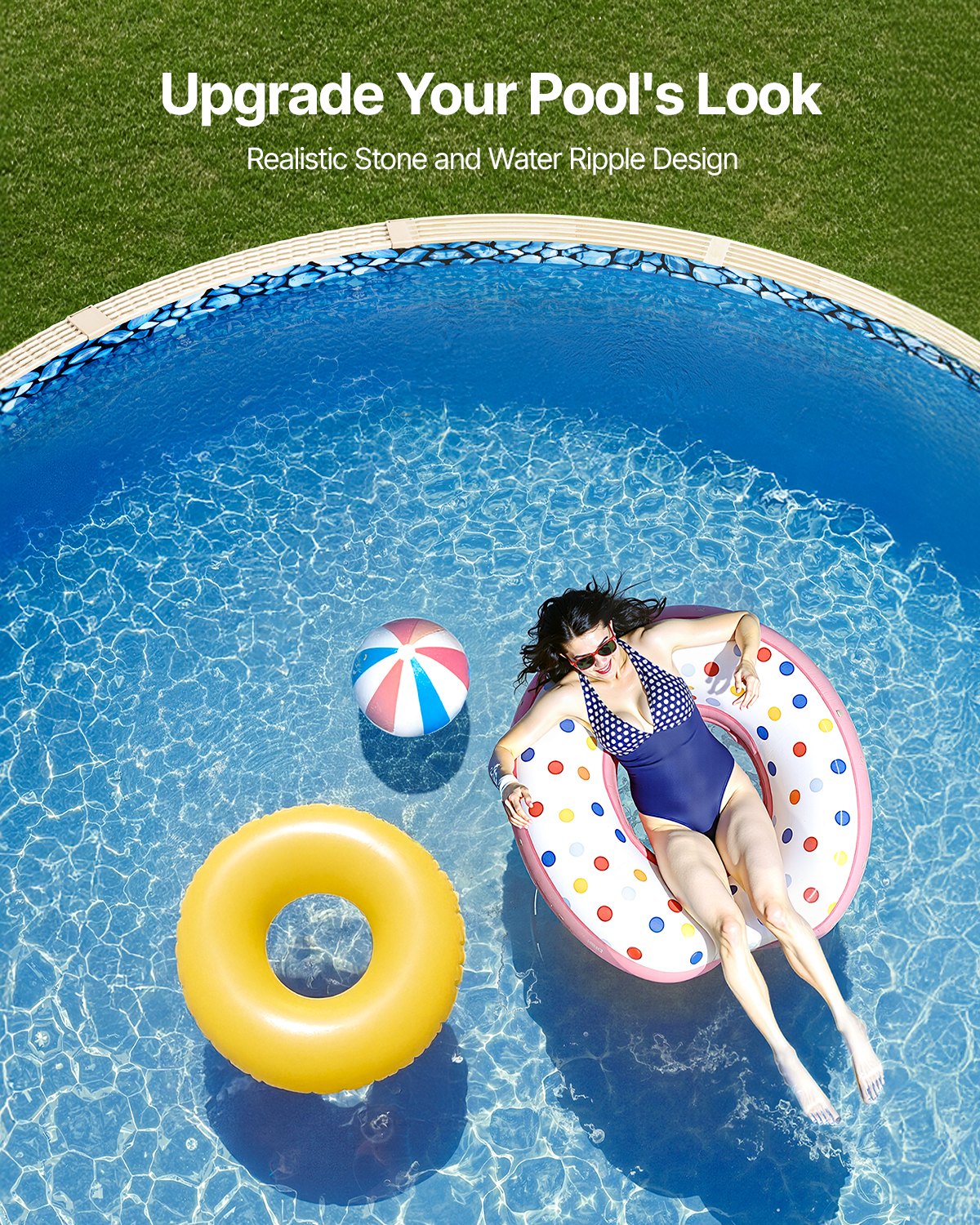 Round Pool Liner 18ft Overlap Style Pool Liner 54in Wall Height