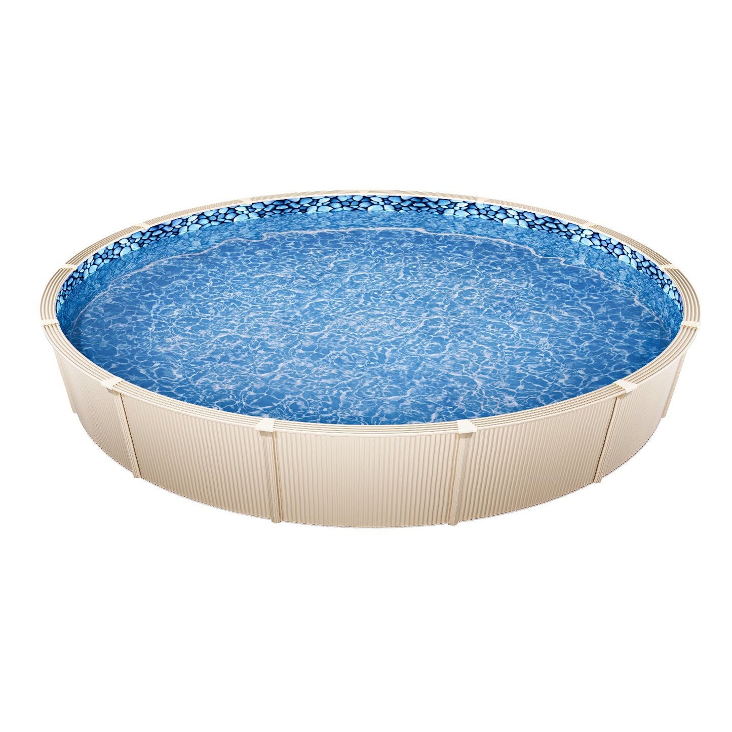 Round Pool Liner 8ft Overlap Style Pool Liner 54in Wall Height