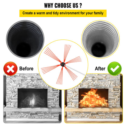 Chimney Cleaning Kit Chimney Cleaning Kit 33ft Sooteater Chimney Cleaning Kit