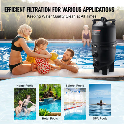 Cartridge pool filter, 30 sqm filter area Inground pool filter, filter system above ground pool filter system with upgrade filter and leak proof, for hot tubs, spas, inflatable pool
