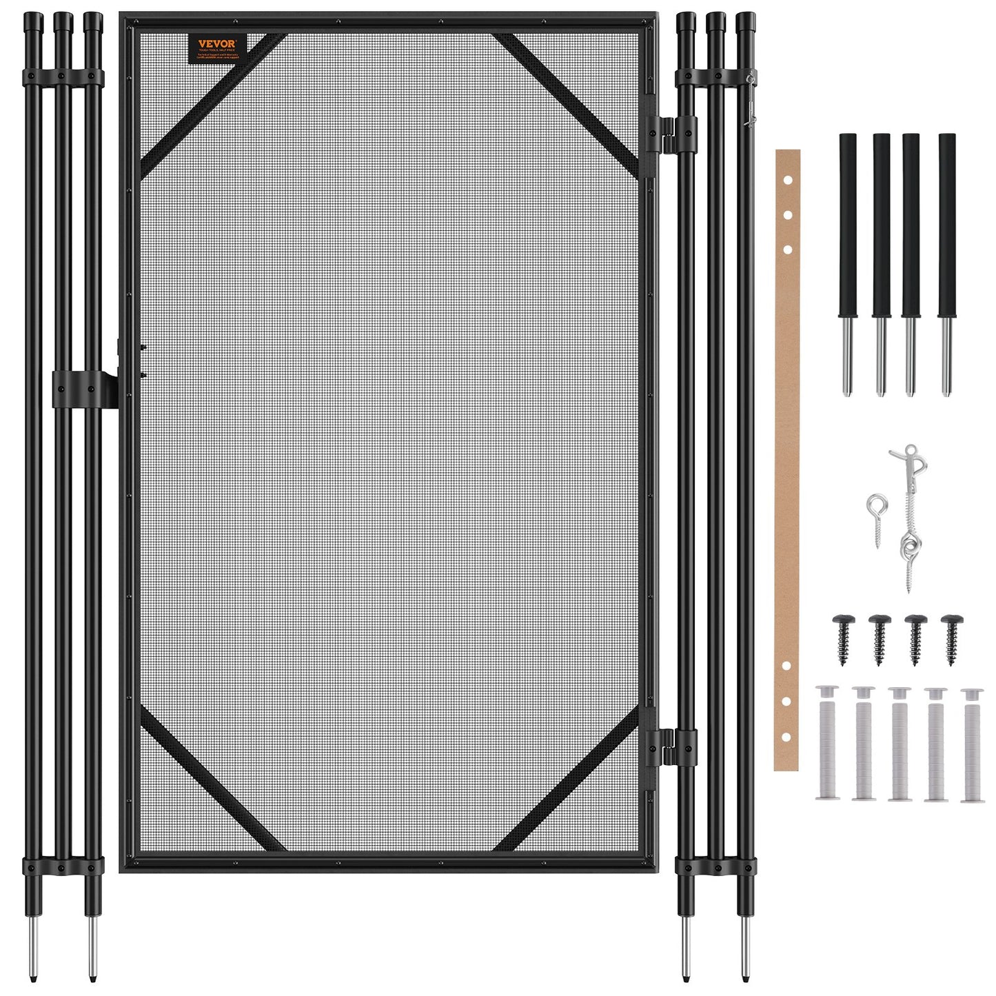 Pool Staket Gate 4 x 2,5 FT Avtagbar Inground Pool Gate för Kids Security