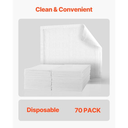 Engångsunderlägg 70 x 90 cm Inkontinensunderlägg 70-pack |  EU