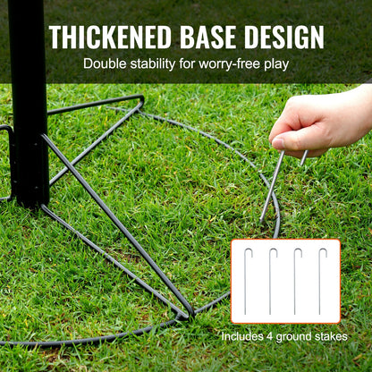Disc Golfkorg, 24-kedjor Portable Disc Golf Target Hole, Heavy Duty Steel Practice Disc Golf Target, Disc Golf Course Korg inomhus och utomhus, Disc Golf Basket Stand Utrustning, Svart