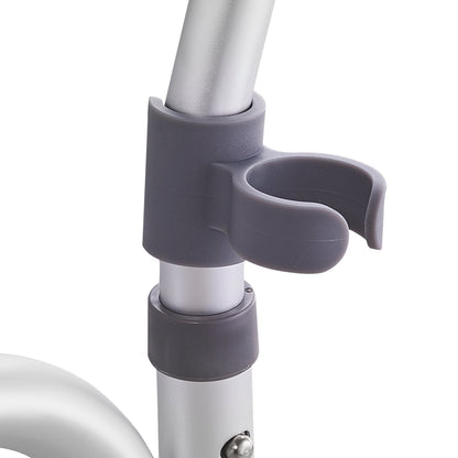 Sliding Bathtub Transfer Bench Shower Chair &amp; Cut-Out Seat Reversible Backrest