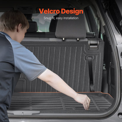 Cargo mat &amp; backrest mat TPE Custom Fit for Kluger &amp; Highlander 2020-2024