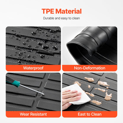 Cargo mat &amp; backrest mat TPE Custom Fit for Kluger &amp; Highlander 2020-2024