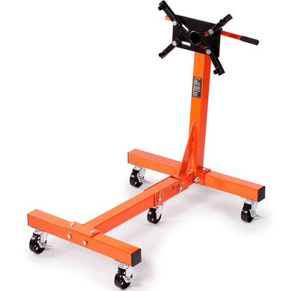 Motor Stand 1500LBS Folding Motor Hoist Dolly with Adjustable Mounting Head