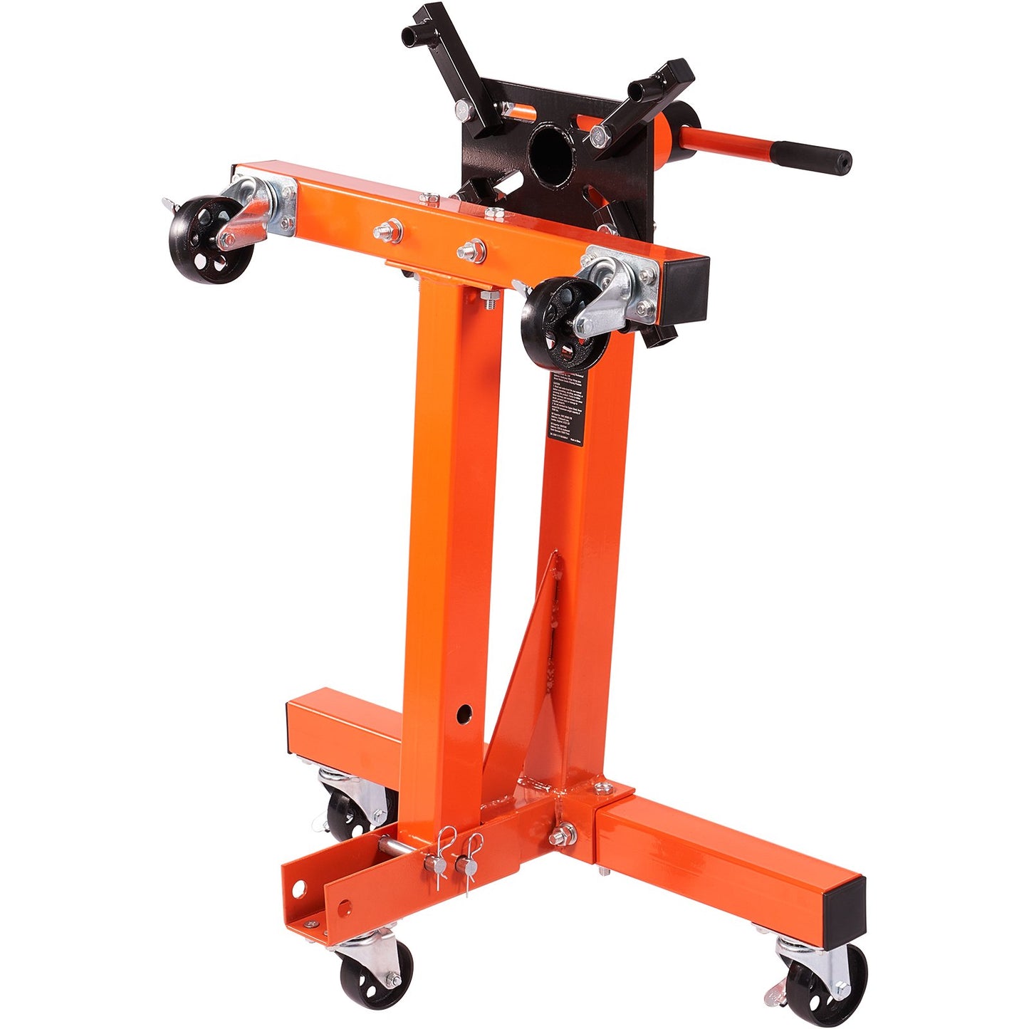 Motor Stand 1500LBS Folding Motor Hoist Dolly with Adjustable Mounting Head
