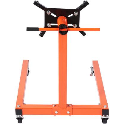 Engine Stand, 1300 LBS Rotating Engine Stand with 360 Degree Adjustable Head, Steel Engine Block Stand with Washer, 4-Wheel, 4 Adjustable Arms, for Vehicle Maintenance