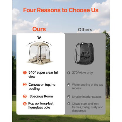 Pop-up-sportstält, 1,27x1,27 m genomskinligt bubbeltält för 1 person, vattentät utomhuskapsel med golvmatta och överdrag, trädgårds-iglookupoltält campingskydd för evenemang fiske jubel |  EU