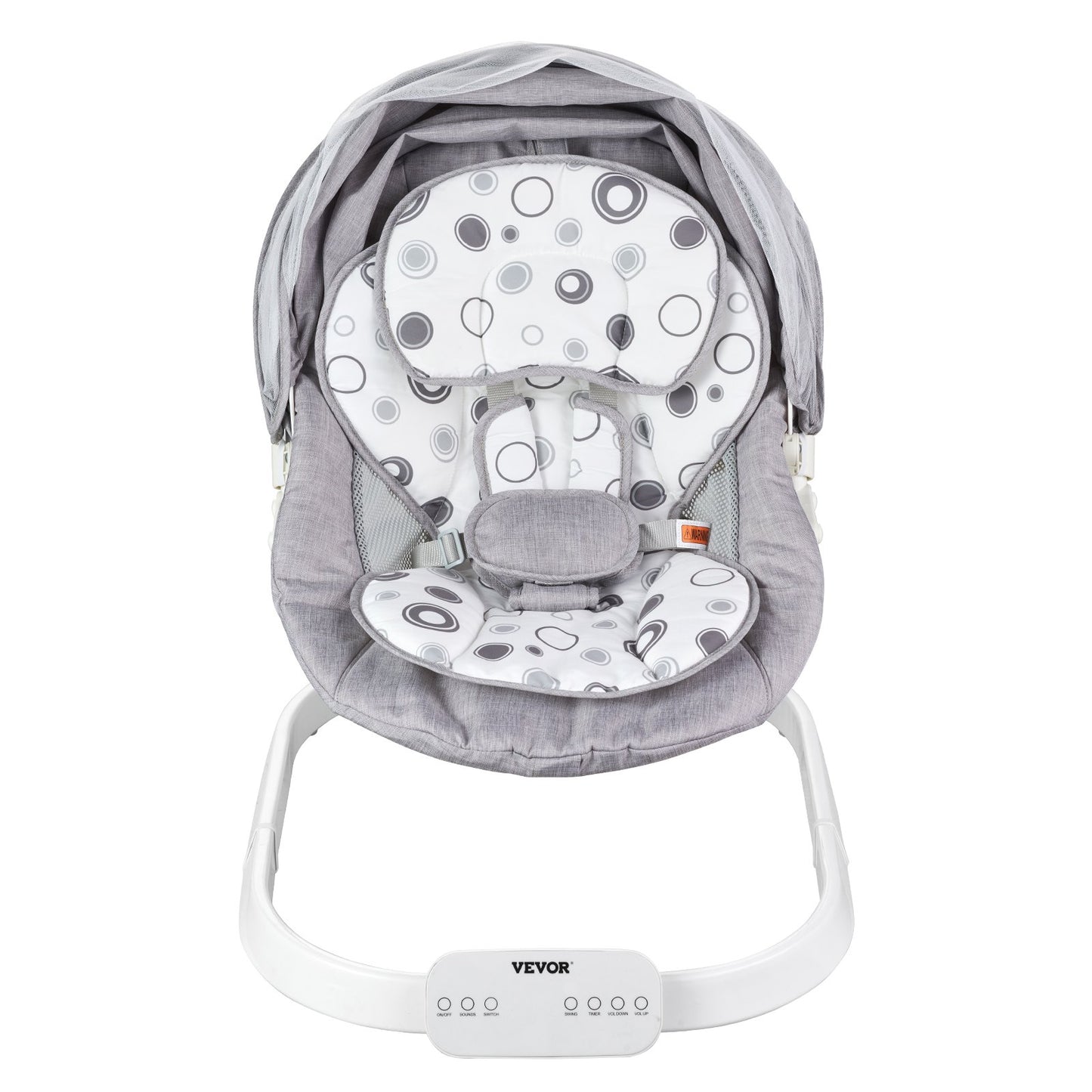Baby swing for infants 3 speeds 3 seat positions Bluetooth remote control