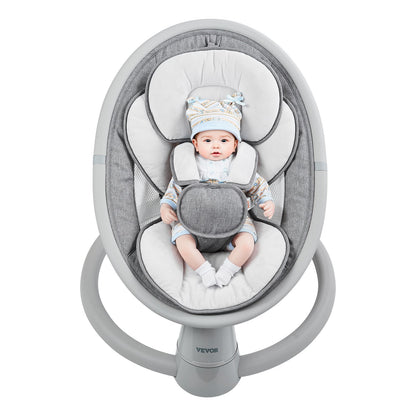 Baby Swing for Infants 5 Speeds Remote Control Bluetooth Lullabies Pillow