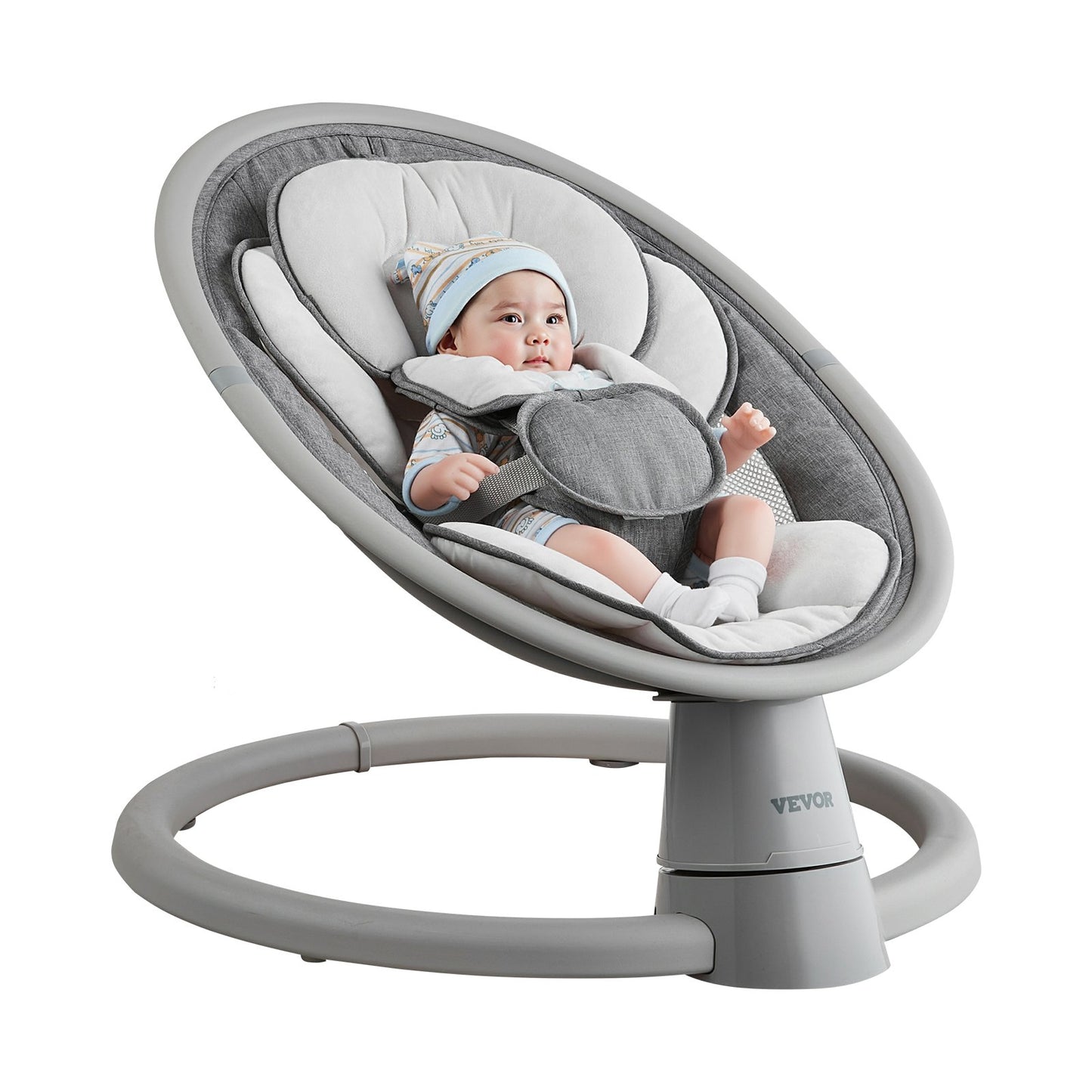 Baby Swing for Infants 5 Speeds Remote Control Bluetooth Lullabies Pillow