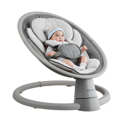 Baby Swing for Infants 5 Speeds Remote Control Bluetooth Lullabies Pillow