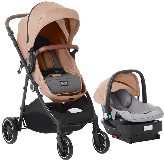 Barnvagn Resesystem med bilbarnstol Playard Baby Combo Set Tan Brown
