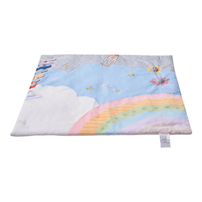 Baby Play Gym Mat Tummy Time Activity Mat with 6 Sensory Toys 35.0" x 35.0