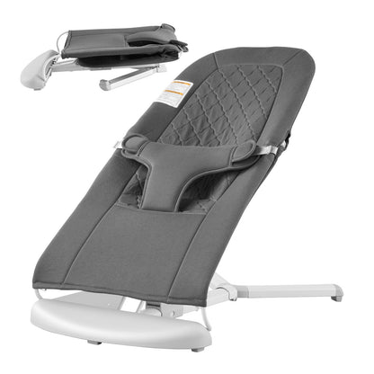 Baby Bouncer Folding Bouncer Seat Stol för spädbarn med 2 lutningsvinklar