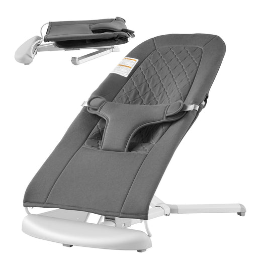 Baby Bouncer Folding Bouncer Seat Stol för spädbarn med 2 lutningsvinklar